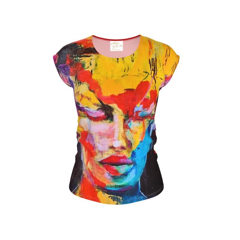 Ladies Loose Fit T-shirt "Colorful"