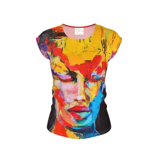 Ladies Loose Fit T-shirt "Colorful"